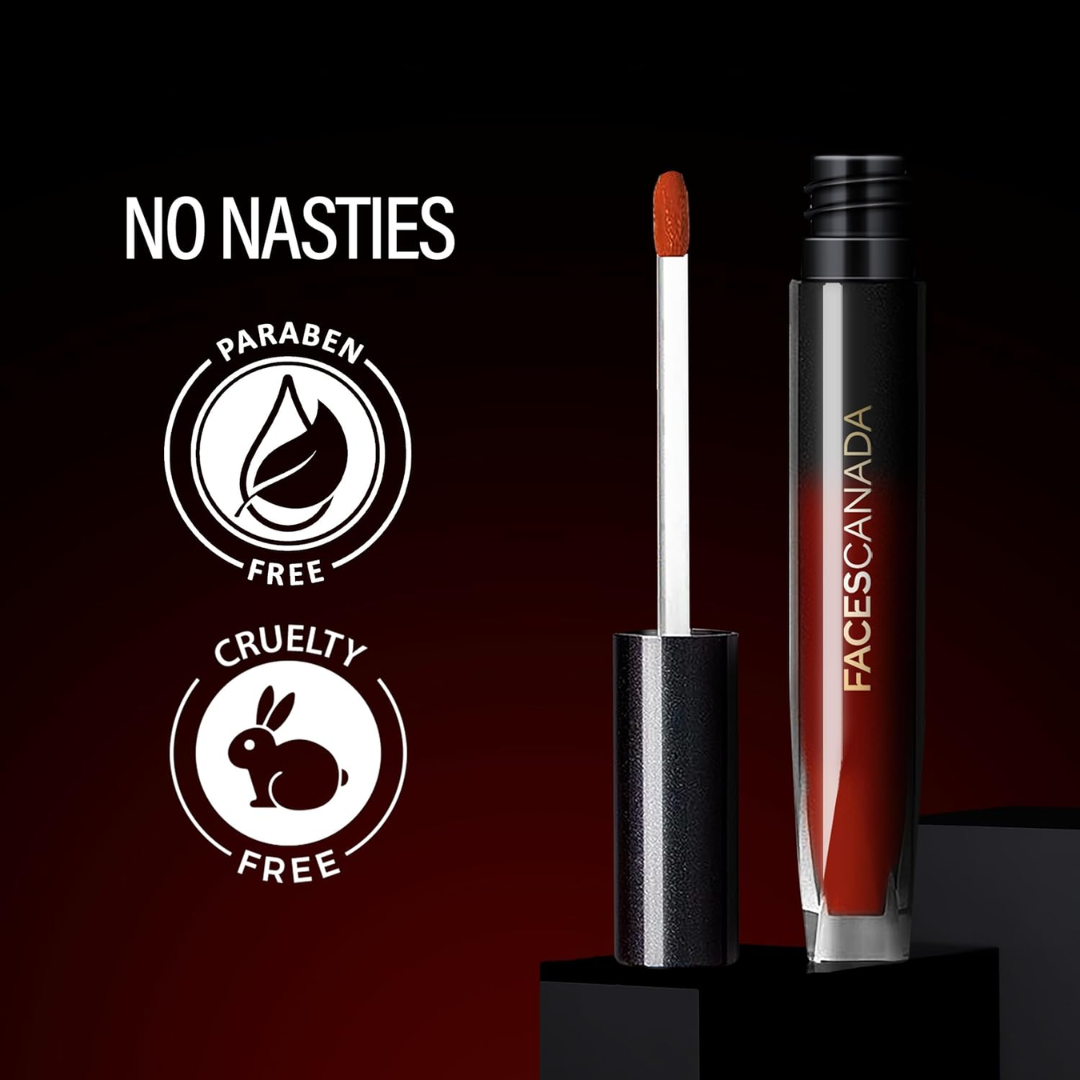FACESCANADA Comfy Silk Liquid Lipstick3Ml | Satin Matte Hd Finish | Luxe Comfort | Longlasting | No Dryness | Smooth Texture | Mulberry Oil & Shea Butter For Plump Hydrated Lips