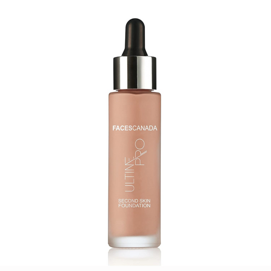 FACES CANADA Ultime Pro Second Skin Foundation - Beige 03, 30ml | Lightweight Anti-Ageing Serum Foundation | 3X Lighter | Natural Matte Finish | Medium To High Coverage | SPF 15 | Non-Oily