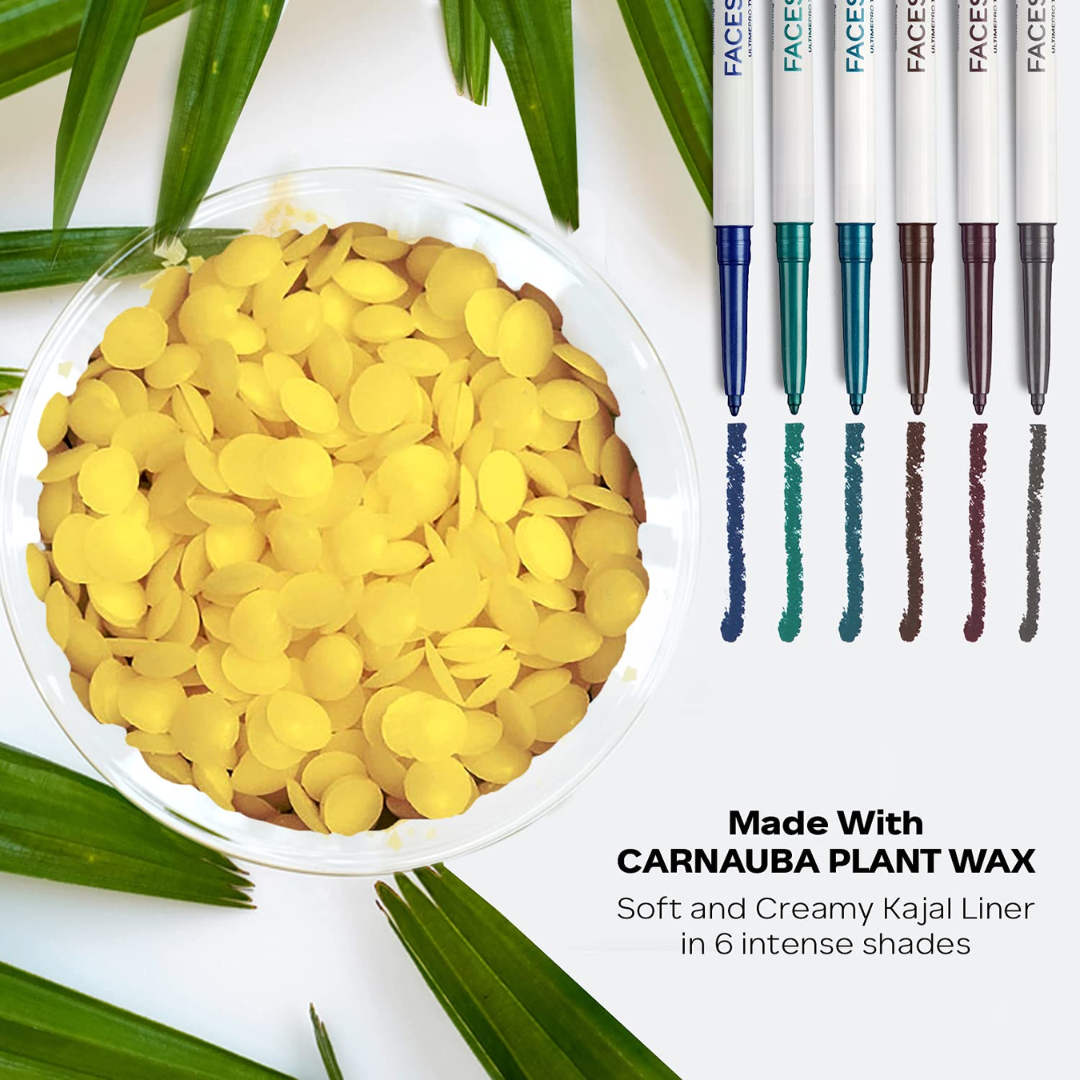 FACESCANADA Ultime Pro Twist Eye Metallic Kajal Liner stick|High Impact Intense Color In 1 Stroke|24Hr Long Stay|Matte Finish|Soft Texture|Waterproof&Smudgeproof|Made With Carnauba Wax
