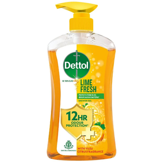 Dettol Lime Fresh Body Wash and Shower Gel dispenser for Women and Men ( 500ml)