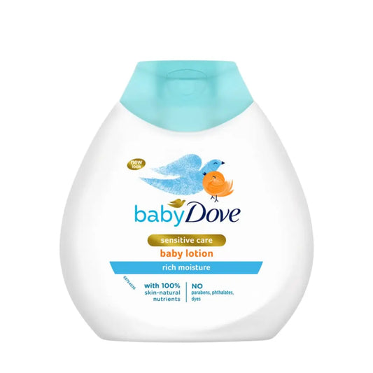 Baby Dove Rich Moisture Baby Lotion 200 ml | Gentle Baby Lotion for Baby's Soft Skin | Body Lotion for Kids | Hypoallergenic, No Sulphates, No Parabens