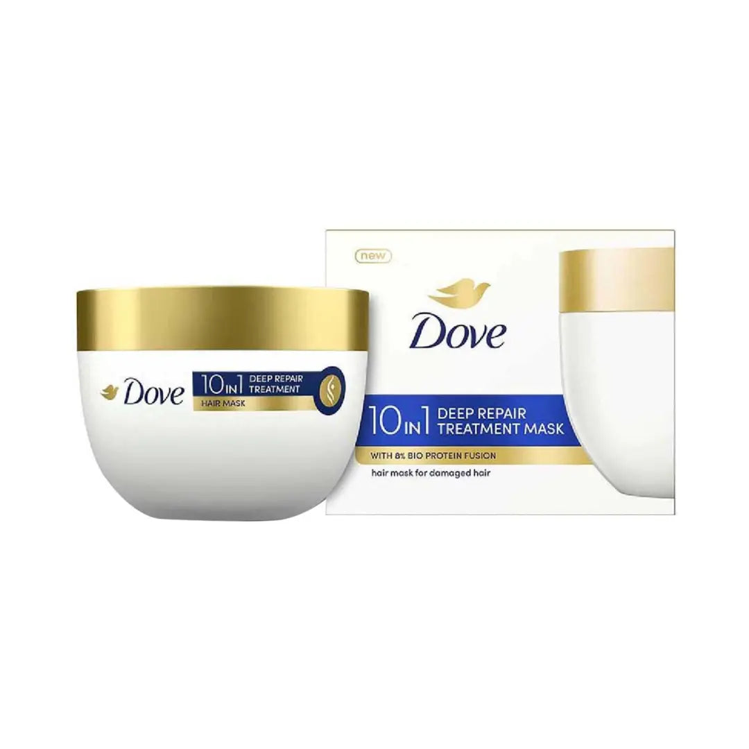 Dove 10-In-1 Deep Repair Treatment Hair Mask For Damaged Hair (300 ml)