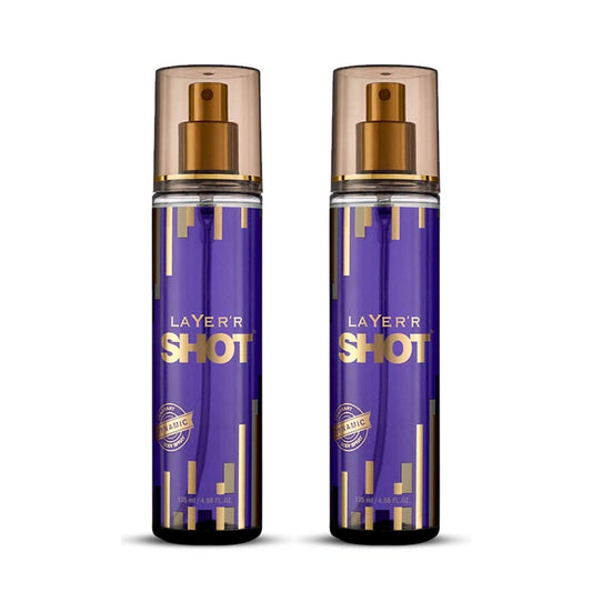 Layer'r Shot Gold Dynamic Deodorant Spray For Men - 135ml (Pack of 2)