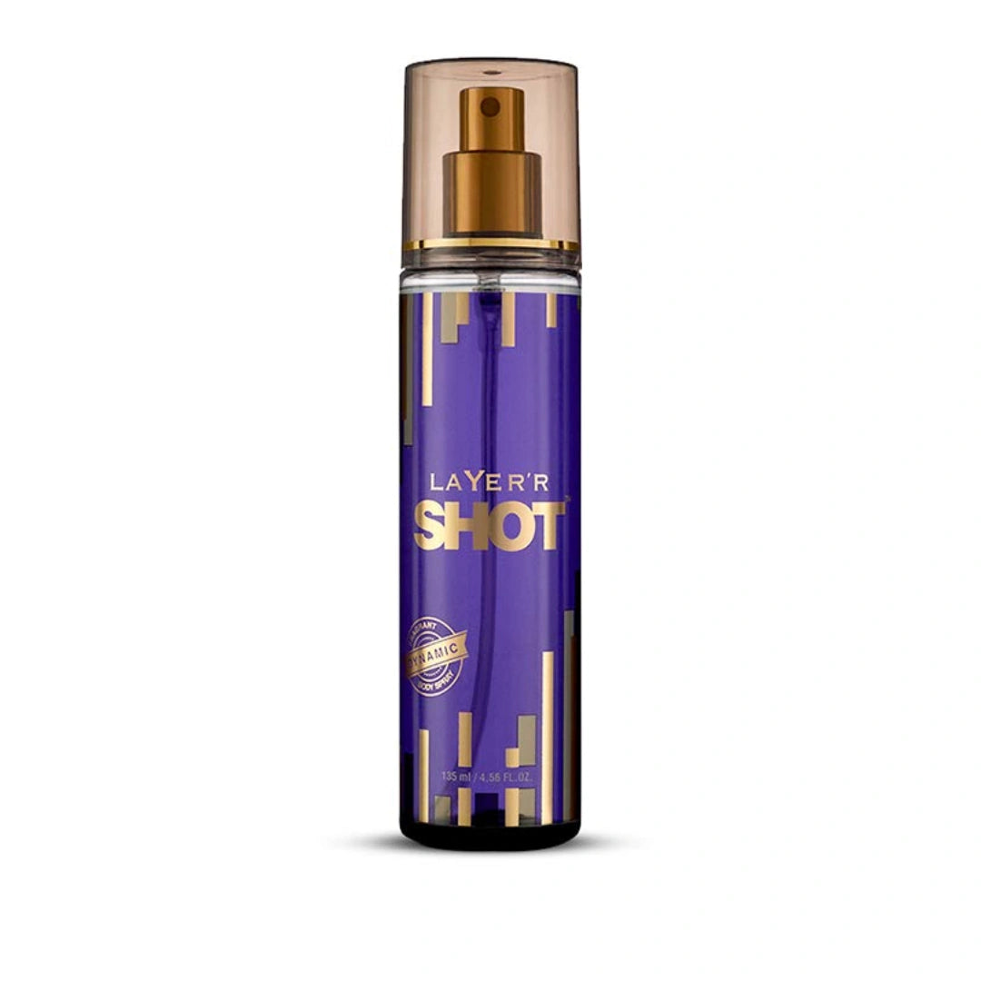 Layer'r Shot Gold Dynamic Deodorant Spray For Men - 135ml (Pack of 2)