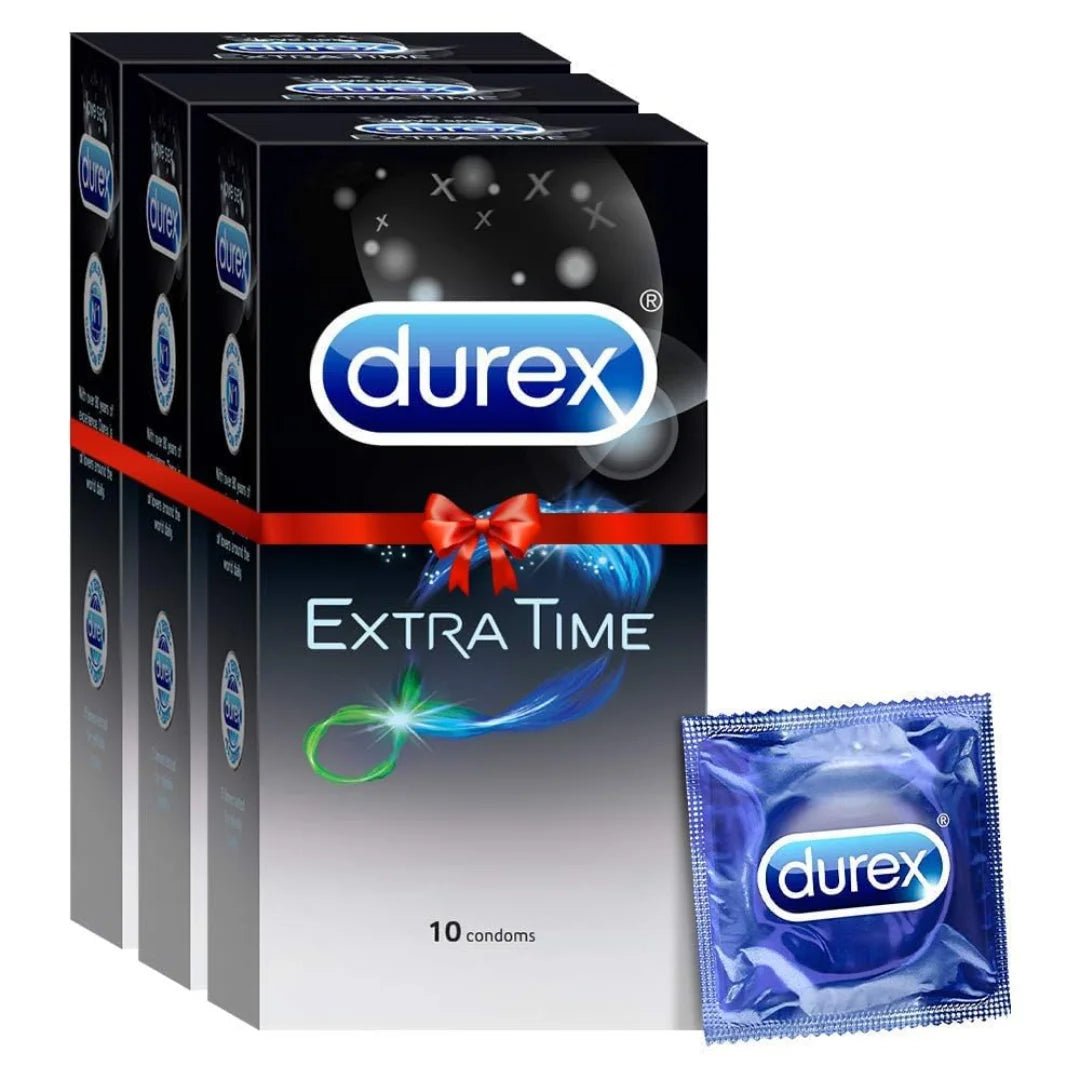 Durex Condoms, Extra Time - 10 Count