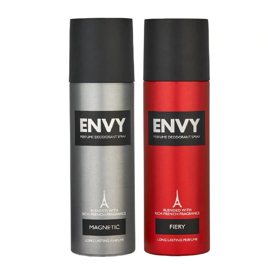 ENVY Fiery Deo & Magnetic Deo | Long Lasting Deodorant Combo Set for Men -120ml (Pack of 2)