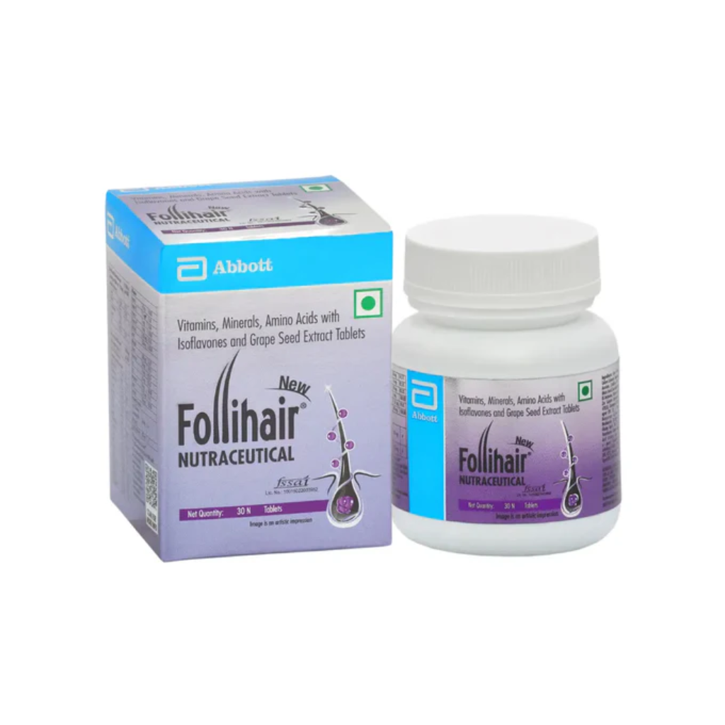 Follihair New Nutraceutical Pack of 30N Tablets Bottle