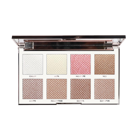 Daily Life Forever52 Backstage Essential 8-Color Highlight Palette – Ultra-Fine, High Pigment Illuminator for Face & Body, Long-Lasting Glow, Smooth...