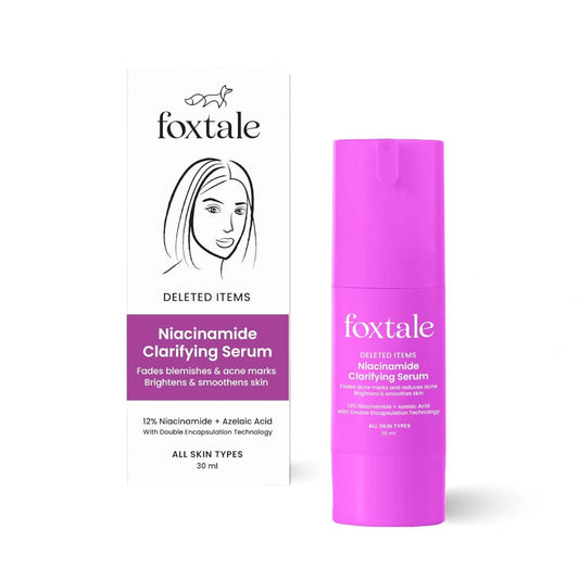 Foxtale 12% Niacinamide Serum with Azelaic Acid for Oil Control & Brightening (30ml)