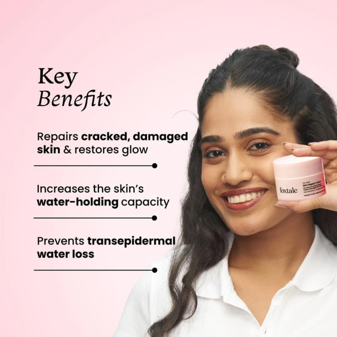 Foxtale Skin Repair Cream With Olive Leaf Extract, Provitamin B5 & Niacinamide (50g)