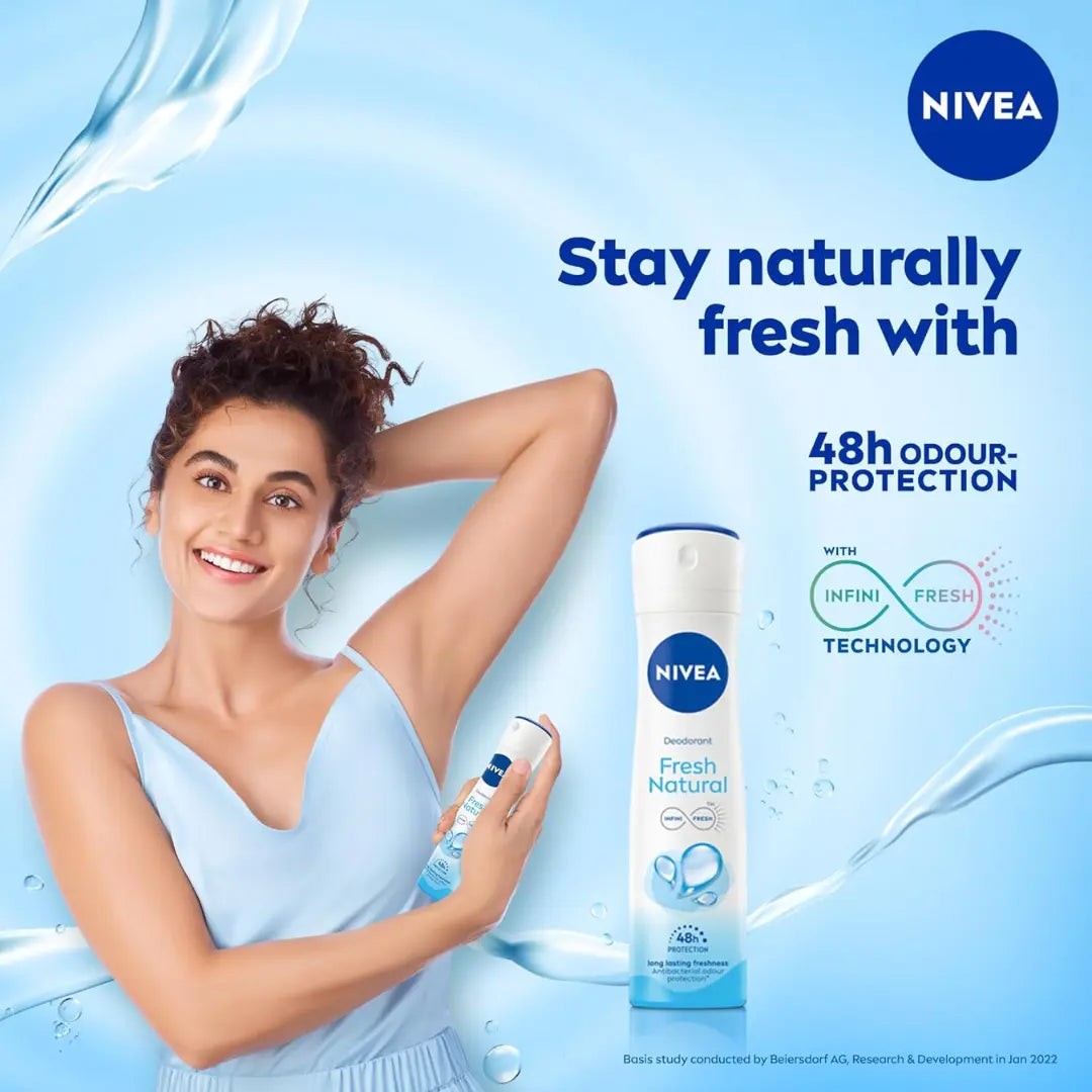 NIVEA  Fresh Natural Deodorant For Women-150ml (Pack of 3)
