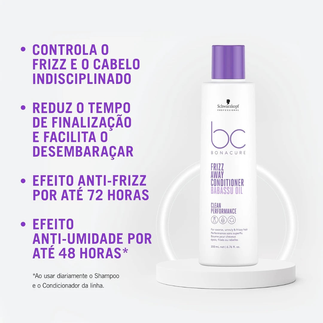 Schwarzkopf Professional Bonacure Frizz Away Conditioner for Men & Women 200ml