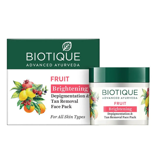 Biotique  Fruit Whitening Depigmentation & Tan Removal Face Pack (75g)