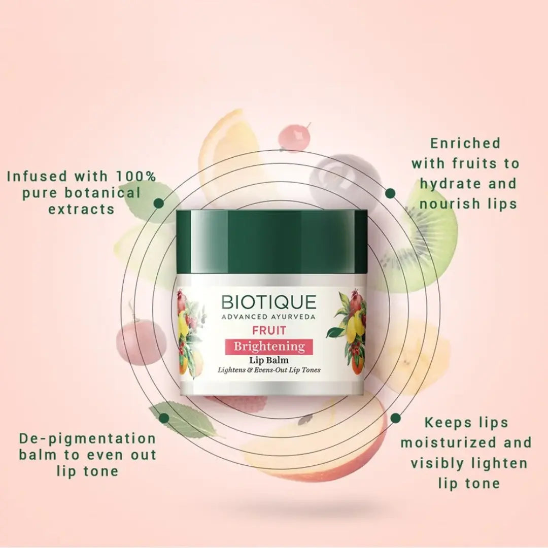 Biotique  Fruit Brightening Lip Balm (12g)