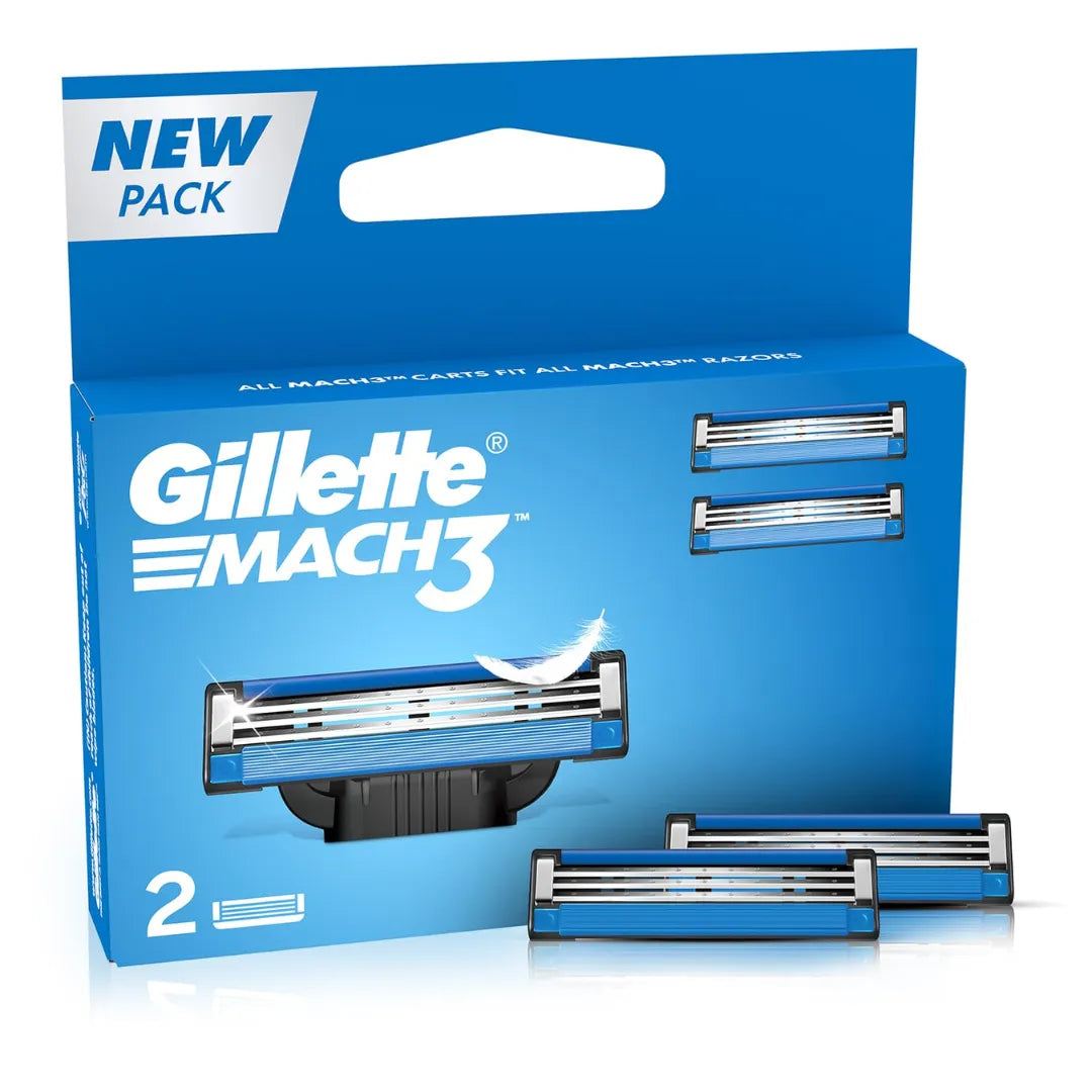 Gillette Mach 3 Manual Shaving Razor Blades - 2s Pack (Cartridge)