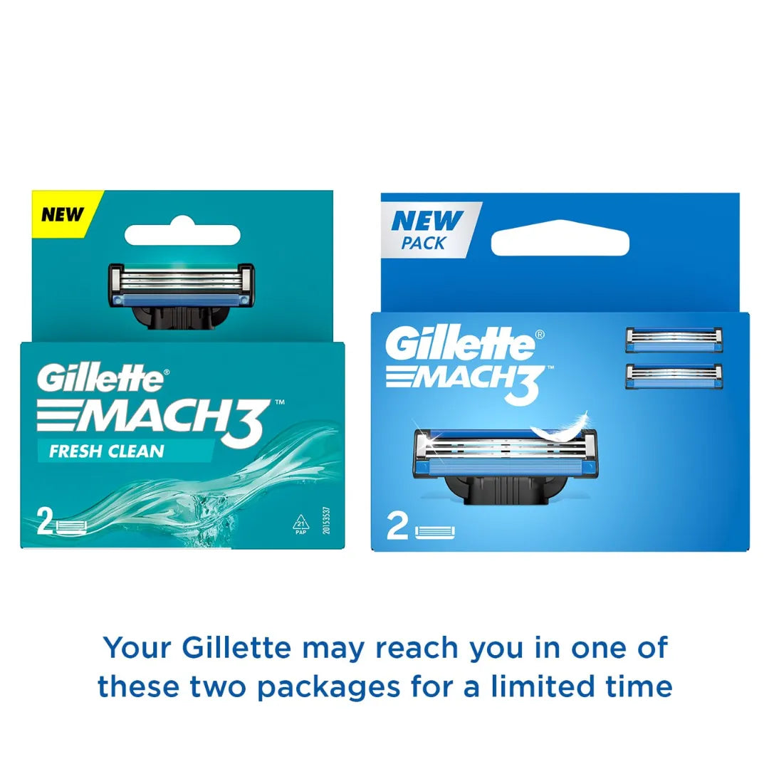 Gillette Mach 3 Manual Shaving Razor Blades - 2s Pack (Cartridge)