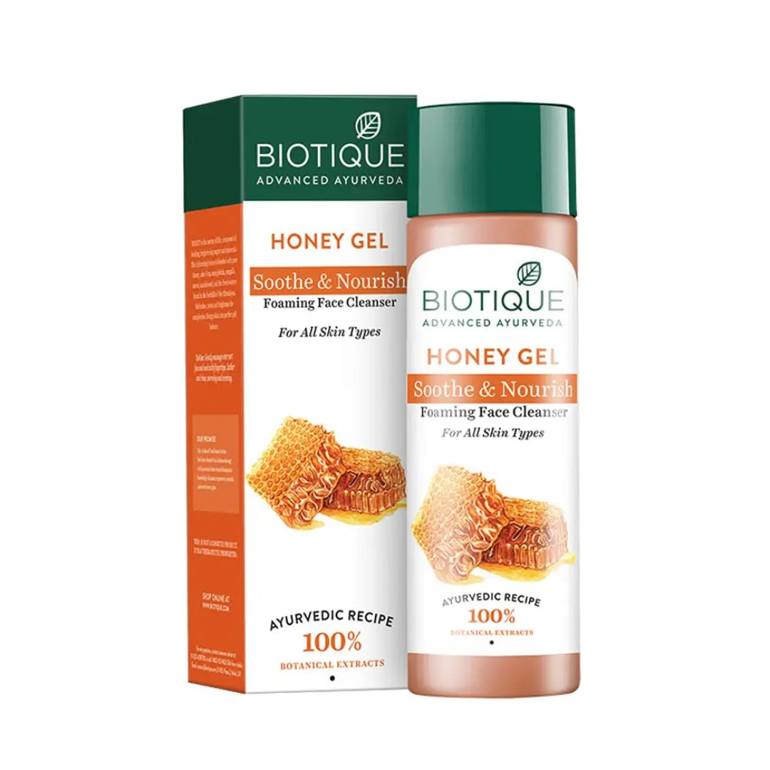 Biotique Honey Gel Soothe & Nourish Foaming Face Cleanser (120ml)