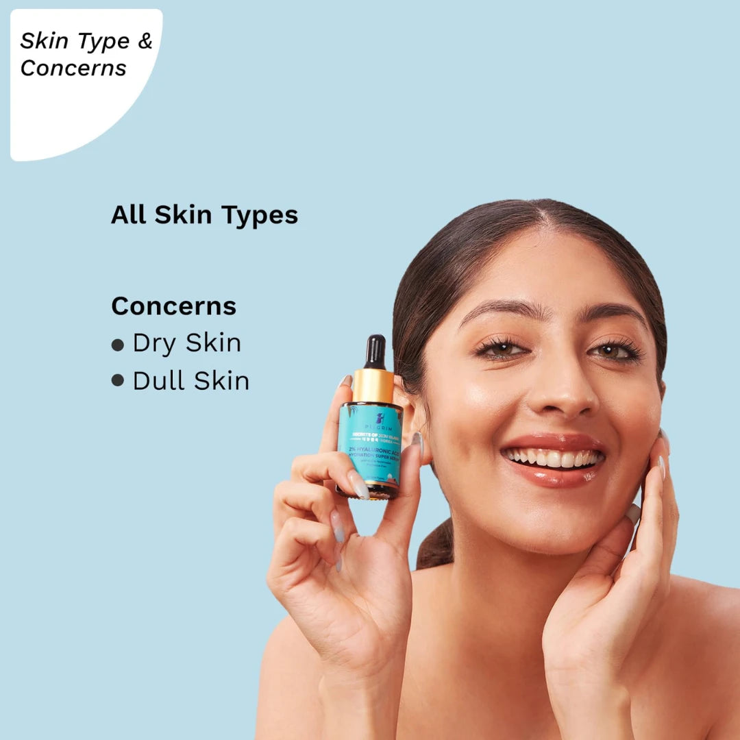 Pilgrim 2% Hyaluronic Acid Hydration Super Serum For Unisex (30ml)