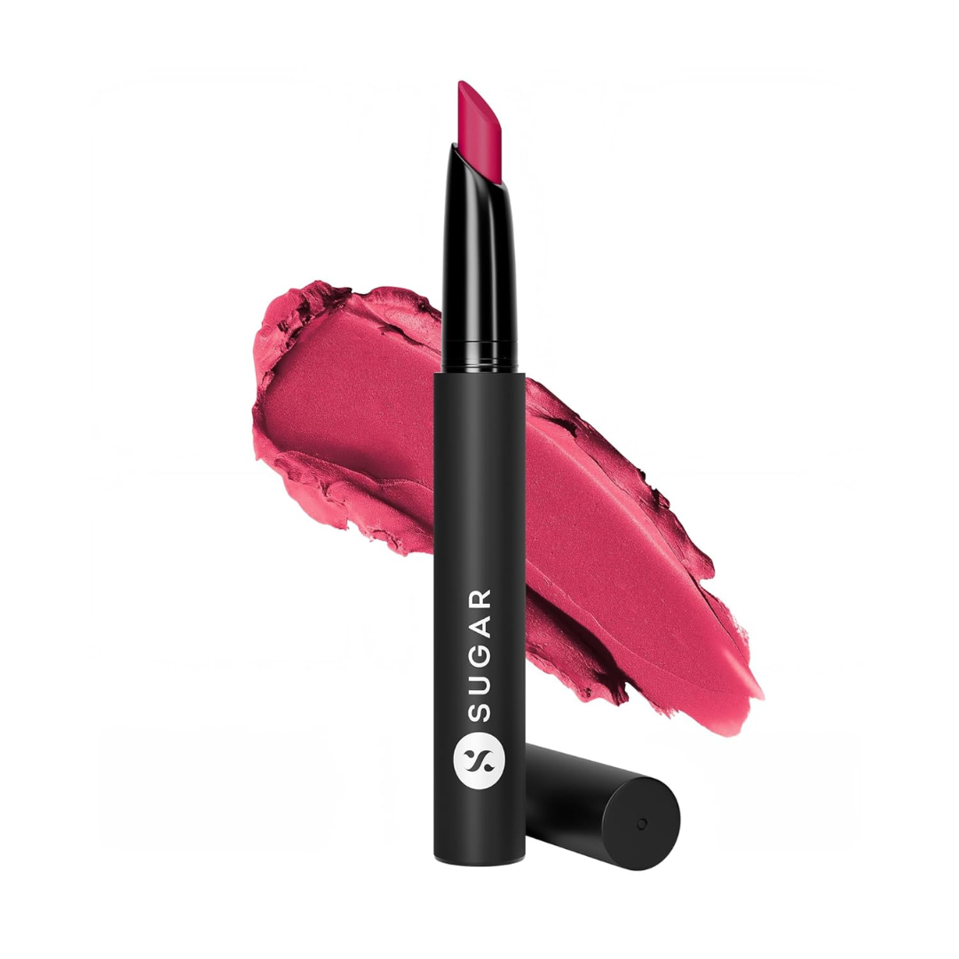 SUGAR Cosmetics Matte Attack Lipstick for Women | Transferproof & Smudgeproof | Lasts upto 12hrs | Enriched With Jojoba Oil | 2gm