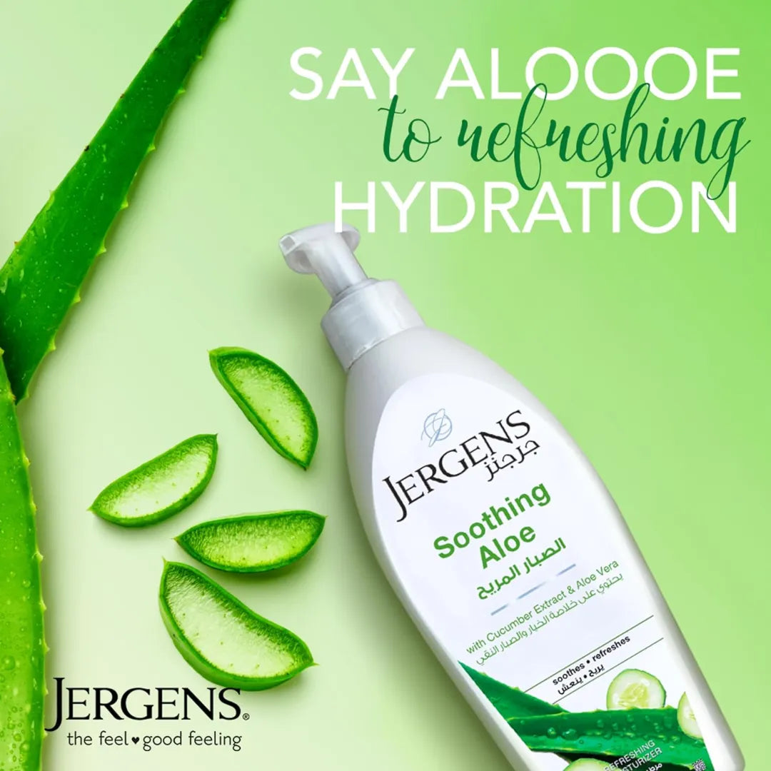 Jergens Soothing Aloe With Cucumber Extract & Aloe Vera Body Lotion (600ml)