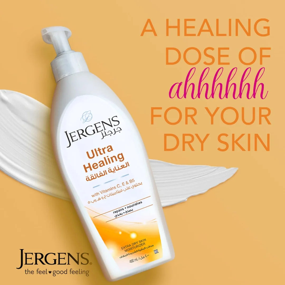 Jergens Ultra Healing Extra Dry Skin Moisturizer, Body and Hand Lotion 400ml