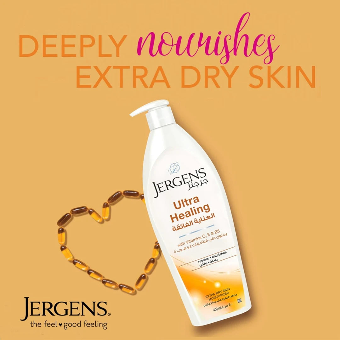 Jergens Ultra Healing Extra Dry Skin Moisturizer, Body and Hand Lotion 400ml