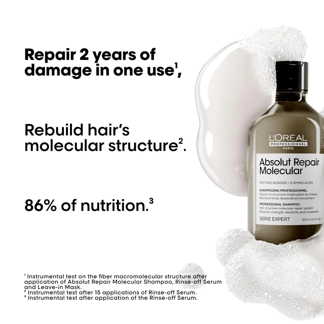 L'Oréal Professionnel Absolut Repair Molecular Sulfate-Free Deep Repairing Shampoo (300ml)