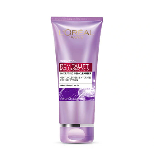 L'Oreal Paris Revitalift Gel Cleanser, Gentle Cleansing and Hydration, With Hyaluronic Acid (100ml)