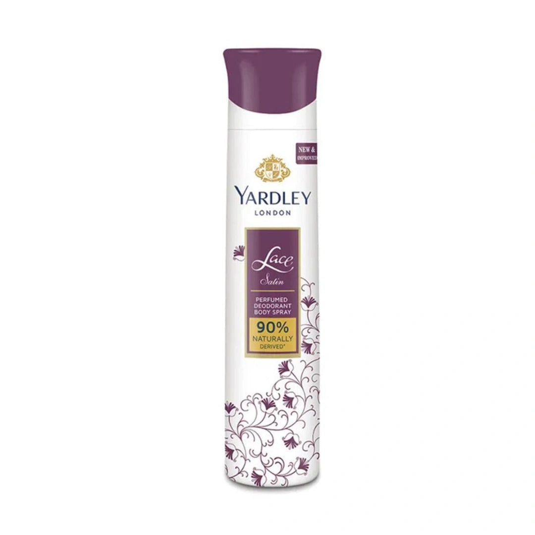 Yardley London Lace Satin Perfumed Deodorant Body Spray For Women (150ml)