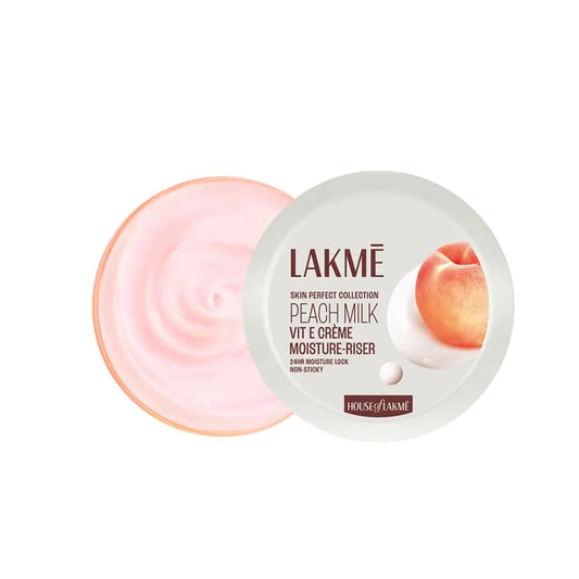 Lakme Peach Milk Soft Creme Moisturizer, Lightweight Face Cream, Non Sticky, Locks Moisture For 24 Hours For Soft And Glowing Skin, (100g)