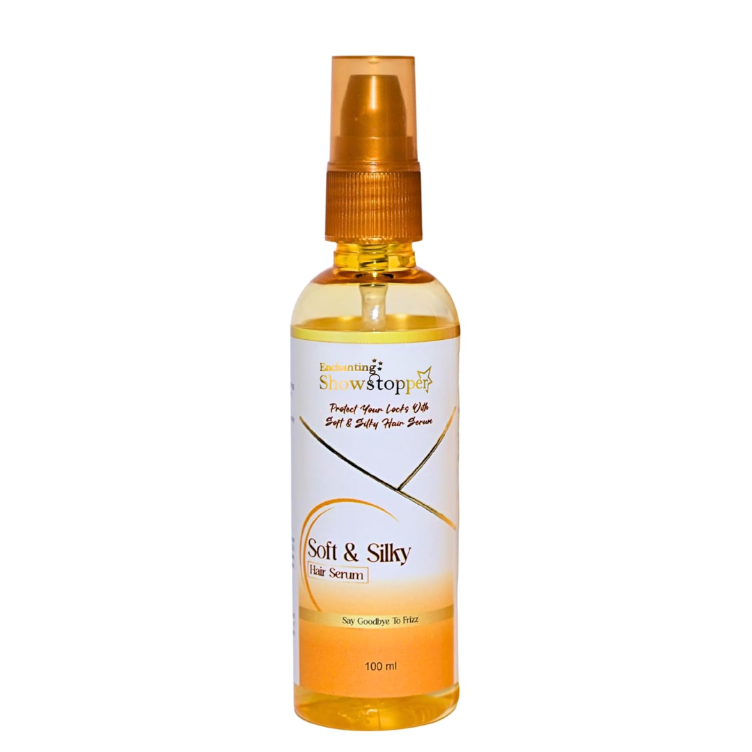 Enchanting Showstopper Soft & Silky Hair Serum for Frizz Control & Smooth Silky Hair | Anti-Frizz, Shine Boost & Damage control | Lightweight..