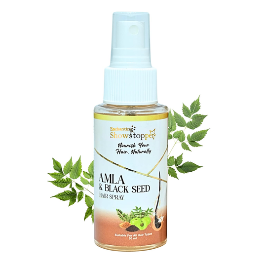 Enchanting Showstopper Amla & Black Seed Hair Spray for Hair Fall Control, Hair Growth Support & Scalp Nourishment | Root Strengthening Leave-In...