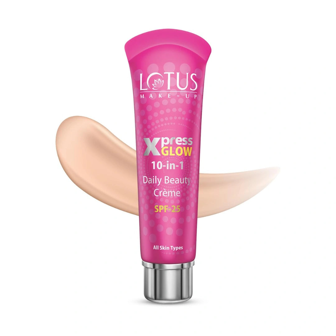 Lotus Herbals Make-up Xpress Glow 10 in 1 SPF 25 Daily Beauty Cream (Royal Pearl, 30g)