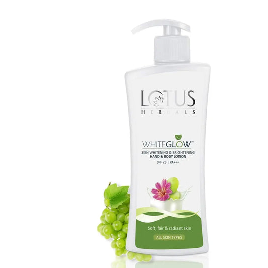 Lotus Herbals Hand & Body Lotion - Whiteglow SPF 25 PA+++ (270ml)