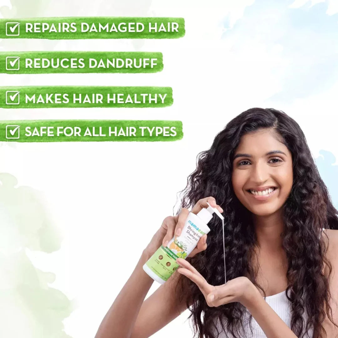 Mamaearth BhringAmla Shampoo with Bhringraj & Amla (250ml)