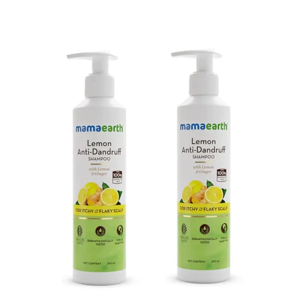 Mamaearth Lemon Anti-Dandruff Shampoo - with Lemon & Ginger for Itchy & Flaky Scalp  (250ml)