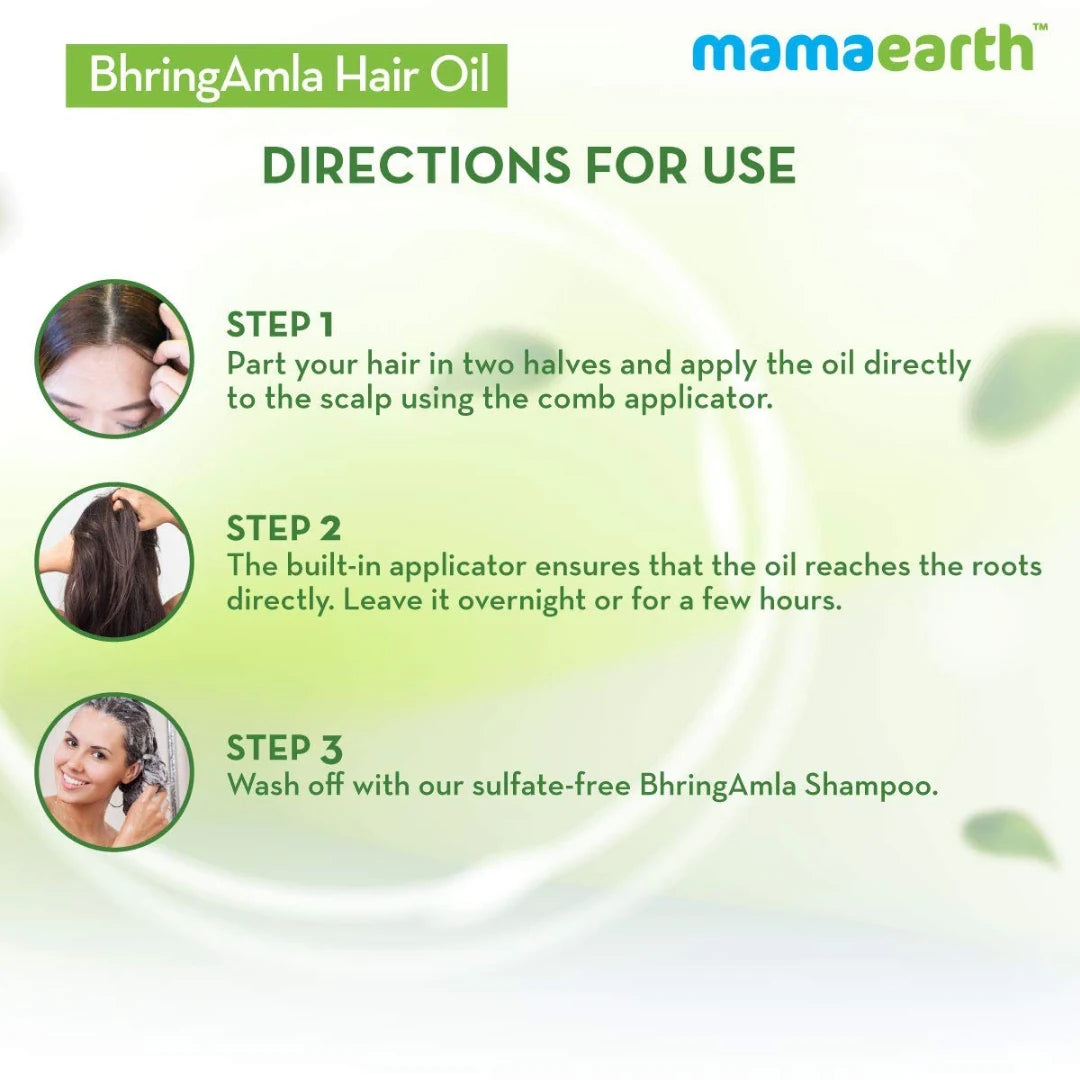 Mamaearth BhringAmla Hair Oil with Bhringraj & Amla 250ml