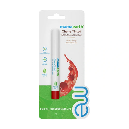 Mamaearth 100% Natural Lip Balm for Women - 2 g (Cherry Tinted)