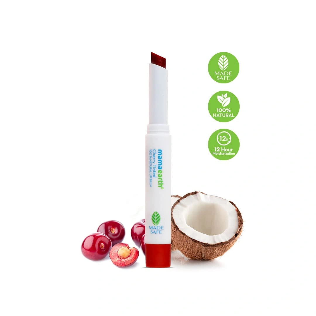 Mamaearth 100% Natural Lip Balm for Women - 2 g (Cherry Tinted)