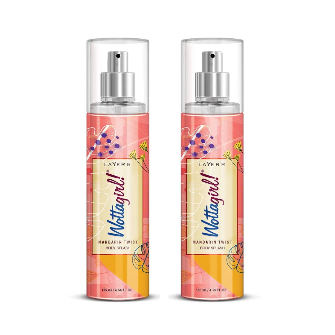Layer'r Wottagirl Mandarin Twist Body Splash for Women (135ml)