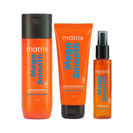 Matrix Opti.Care 3-Step Regime, Up To 4 Days Frizz Control,  Shampoo(200ml ) + Conditioner(98g) + Serum(100ml)