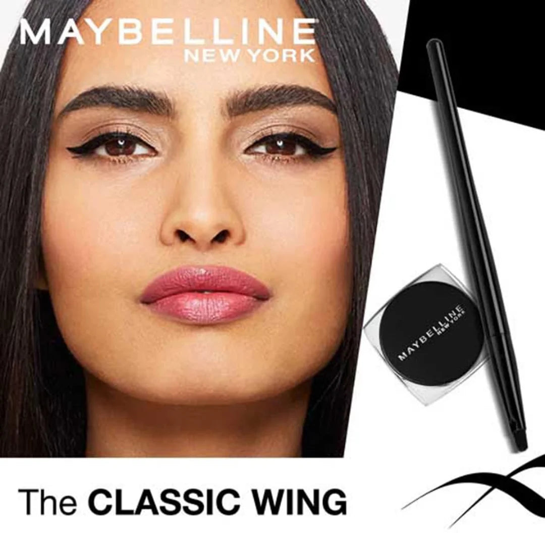 Maybelline New York Eyeliner, Intense Colour, Long-lasting, 36Hr wear, Lasting Drama Gel Eyeliner, 01 Black