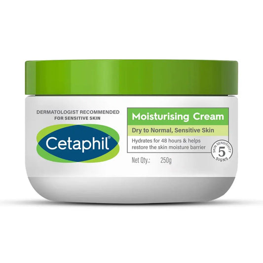 Cetaphil Moisturising Cream for dry to very dry Sensitive skin, Dermatologist Recommended (250g)
