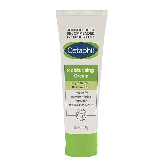 Cetaphil Moisturising Cream | Dry To Normal, Sensitive Skin (80gm)