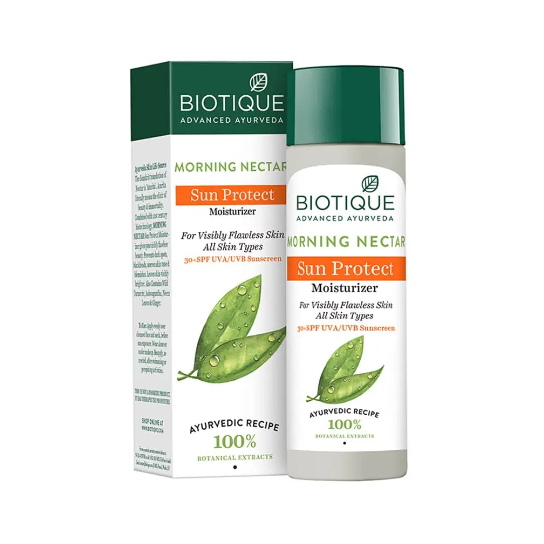 Biotique Morning Nectar SunProtect 30+SPF UVA+UVB Visibly Flawless Skin Moisturizer (120ml)