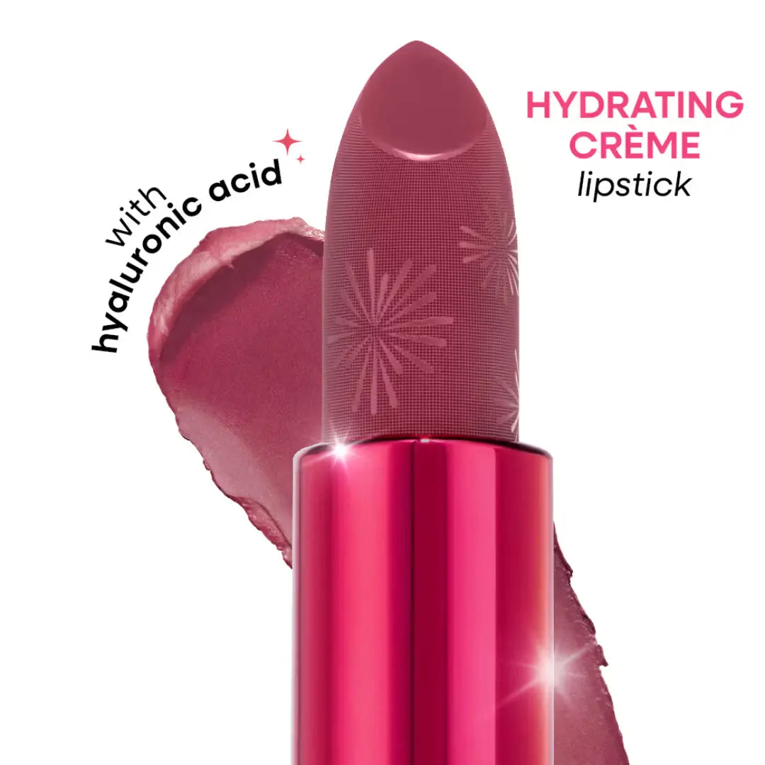 Nykaa Ultra Silk Hydrating Satin Creme Lipstick with Hyaluronic Acid - Sparklin (3.8g)
