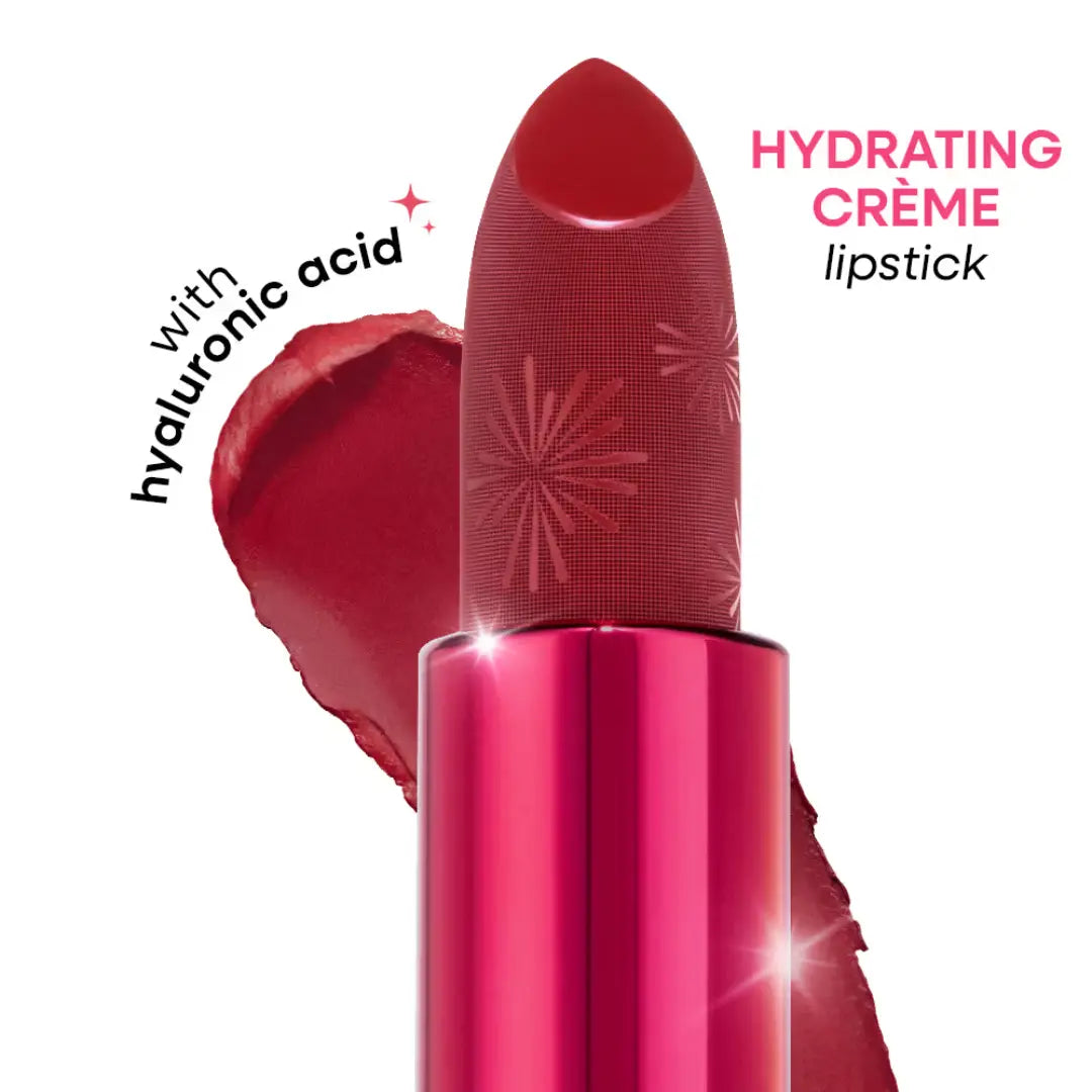 Nykaa Ultra Silk Hydrating Satin Creme Lipstick with Hyaluronic Acid - Sparklin (3.8g)