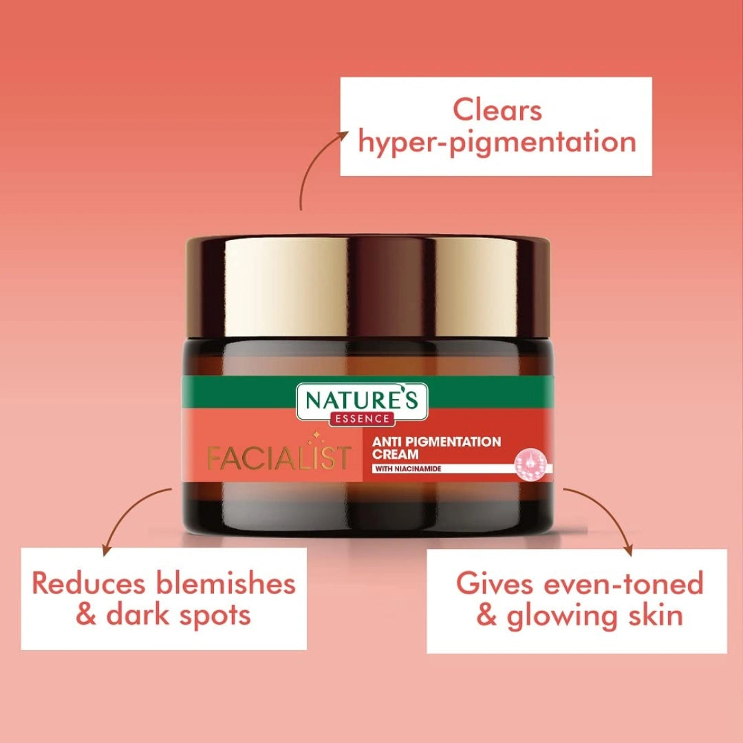 NATURES ESSENCE 10% Niacinamide Anti Pigmentation Serum 30ml & Anti-Pigmentation Cream With 10% Niacinamide for Women 45gm