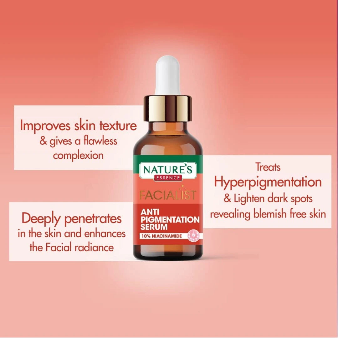 NATURES ESSENCE 10% Niacinamide Anti Pigmentation Serum 30ml & Anti-Pigmentation Cream With 10% Niacinamide for Women 45gm
