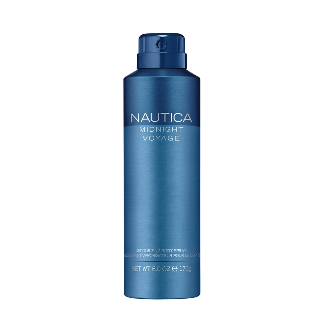 Nautica Midnight Voyage Body Spray For Men, 170G - Fresh